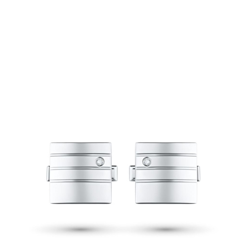 Запонки из серебра с бриллиантами э0601зп01181500