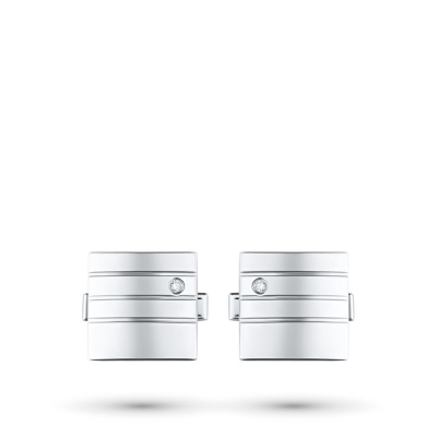 Запонки из серебра с бриллиантами э0601зп01181500