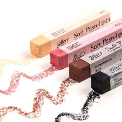 Пастель сухая профессиональная Mungyo, квадратная, цвет № 021 средний розовый кармин