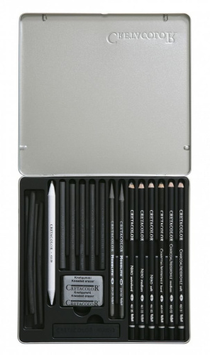 Набор для эскизов и графики Cretacolor "BLACK BOX" 20 предметов