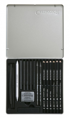 Набор для эскизов и графики Cretacolor "BLACK BOX" 20 предметов