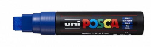 Маркер UNI "POSCA" PC-17K, 15,0 мм, наконечник скошенный, цвет синий