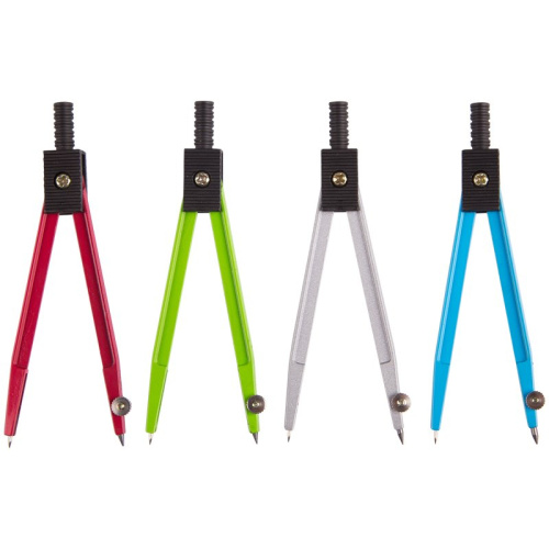 Циркуль ArtSpace металлический, 115 мм, ПВХ чехол, ассорти