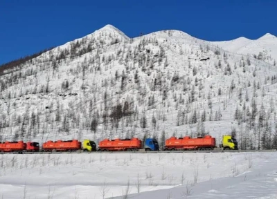 Завершен завоз топлива по автозимникам в районы Якутии / ЯСИА   