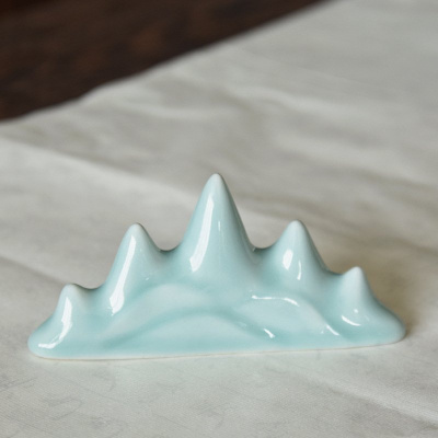 Подставка для кистей "Пять пиков" цвет: бледно-голубой