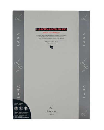 Альбом-склейка для смешанных техник LANA "Lanavanguard" 38x48 см 200 г,10 л, полипропилен 100% (синтетическая)