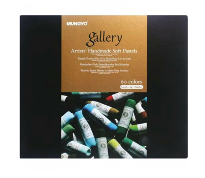 Набор пастели сухая Mungyo Ландшафт 60 цв, мягкая, круглая, ручной работы в картонной коробке