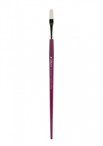 Кисть синтетика №12 овальная Альбатрос "Имитация щетины"