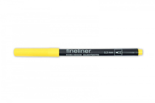 Линер Koh-I-Noor "Fineliner" 0,3 мм, желтый темный