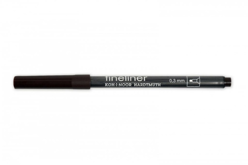 Линер Koh-I-Noor "Fineliner" 0,3 мм, коричневый