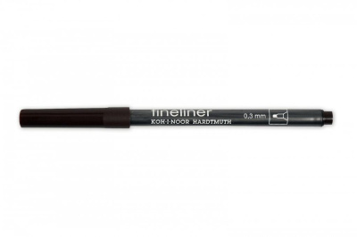 Линер Koh-I-Noor "Fineliner" 0,3 мм, коричневый