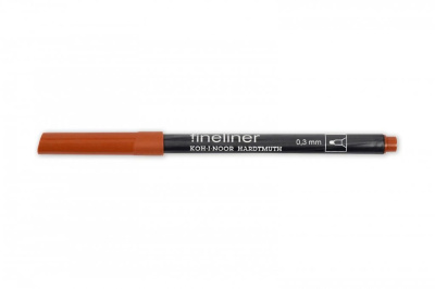 Линер Koh-I-Noor "Fineliner" 0,3 мм, охра темная