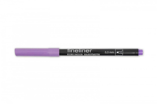 Линер Koh-I-Noor "Fineliner" 0,3 мм, фиолетовый бледный