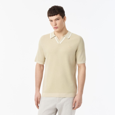 Мужское вязаное поло Lacoste из вискозы