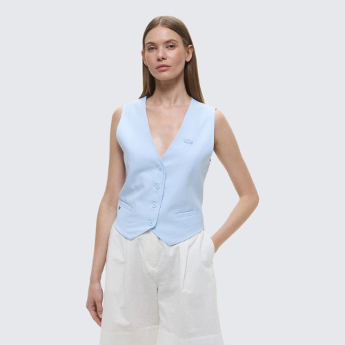 Женская облегающая блузка-жилетка Lacoste