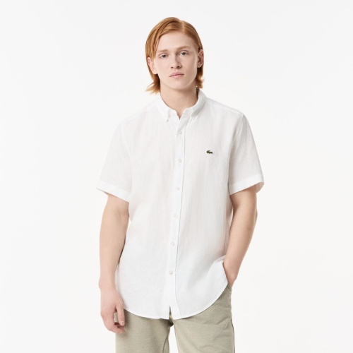 Мужская льнаная рубашка Lacoste