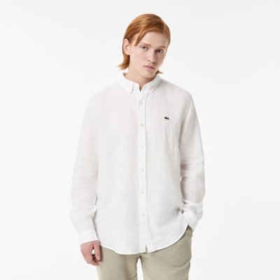 Мужская льнаная рубашка Lacoste