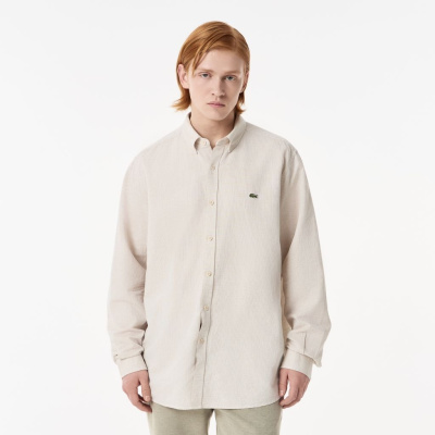 Мужская рубашка Lacoste из смеси хлопка и льна