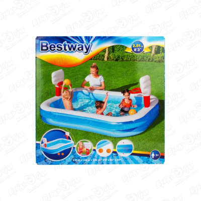 Бассейн надувной Bestway Баскетбол 251х168х102см