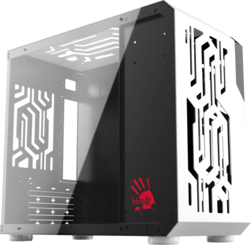 Корпус mATX Bloody BD-CC110 белый, без БП,, 2*USB 3.0, audio