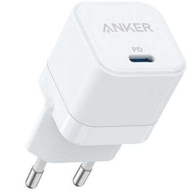 Зарядное устройство сетевое Anker PowerPort III Cube USB Type-C 20W, белое