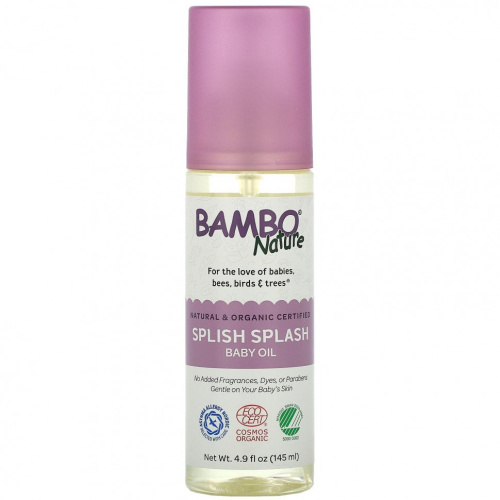 Bambo Nature, Детское масло Splish Splash, 145 мл (4,9 жидк. Унции)