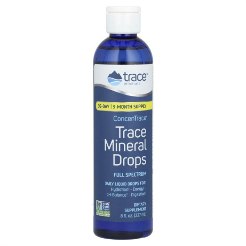 Trace Minerals ®, ConcenTrace, микроэлементы в форме капель, 237 мл
