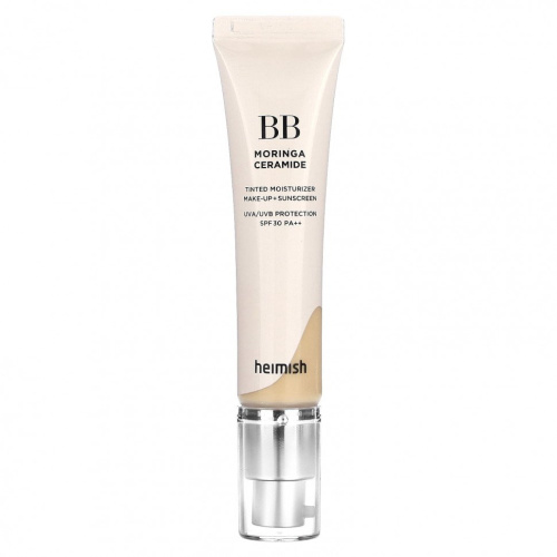 Heimish, BB-крем Moringa Ceramide, тонирующее увлажняющее средство для макияжа и солнцезащитного крема, SPF 30 PA ++, легкое средство 23N, 30 г (1,05 унции)