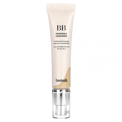 Heimish, BB-крем Moringa Ceramide, тонирующее увлажняющее средство для макияжа и солнцезащитного крема, SPF 30 PA ++, легкое средство 23N, 30 г (1,05 унции)