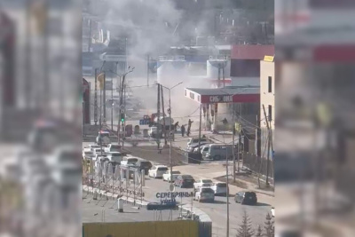 В Якутске на автозаправке произошло возгорание / Нарыйа Пахомова Якутск Якутск Республика Саха (Якутия)