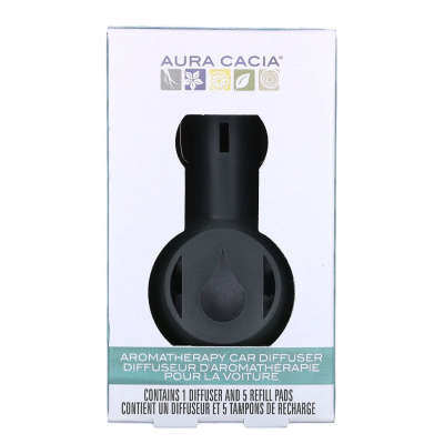Aura Cacia, автомобильный диффузор для ароматерапии, 1 шт.
