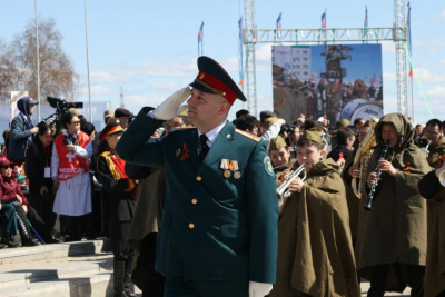 В Якутске состоялось военно-патриотическое шествие в честь 80-летия Победы / Алина Мурукова Якутск Якутск Республика Саха (Якутия)