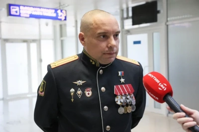 В Якутии торжественно встретили Героя России Дмитрия Куценко / ЯСИА   