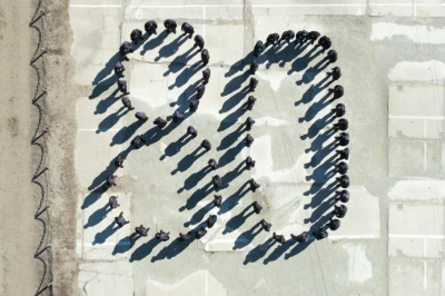 Осужденные в Якутии выстроились в цифру 80 в честь юбилея Победы / ЯСИА   Республика Саха (Якутия)