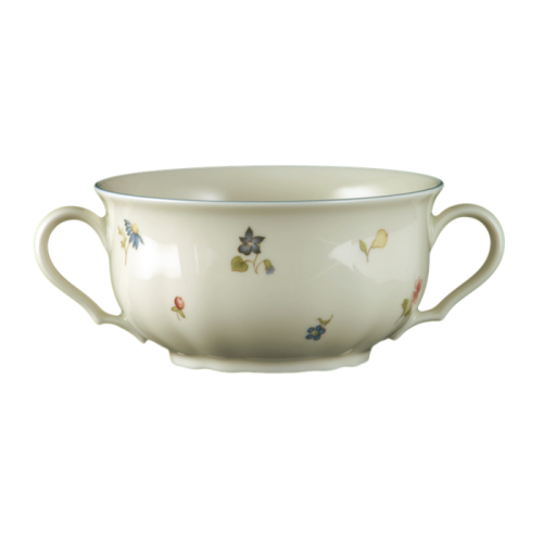 Seltmann Weiden Пиала для супа / бульона 0.35 л Streublume blauer Rand Marie-Luise Seltmann