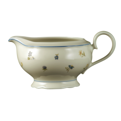 Seltmann Weiden Соусник 0.60 л Streublume blauer Rand Marie-Luise Seltmann