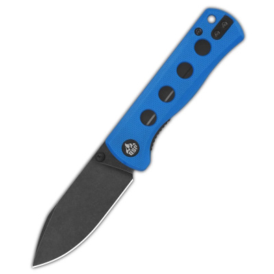 Складной нож QSP Canary folder, сталь 14C28N, рукоять G10, синий/черный